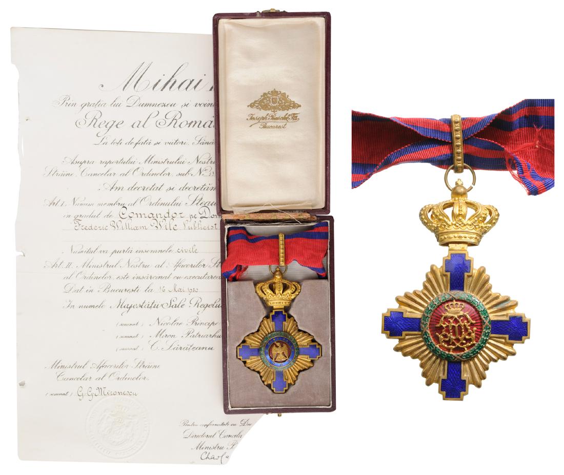 ORDER OF THE STAR OF ROMANIA, to an American Journalist (1 of 1)