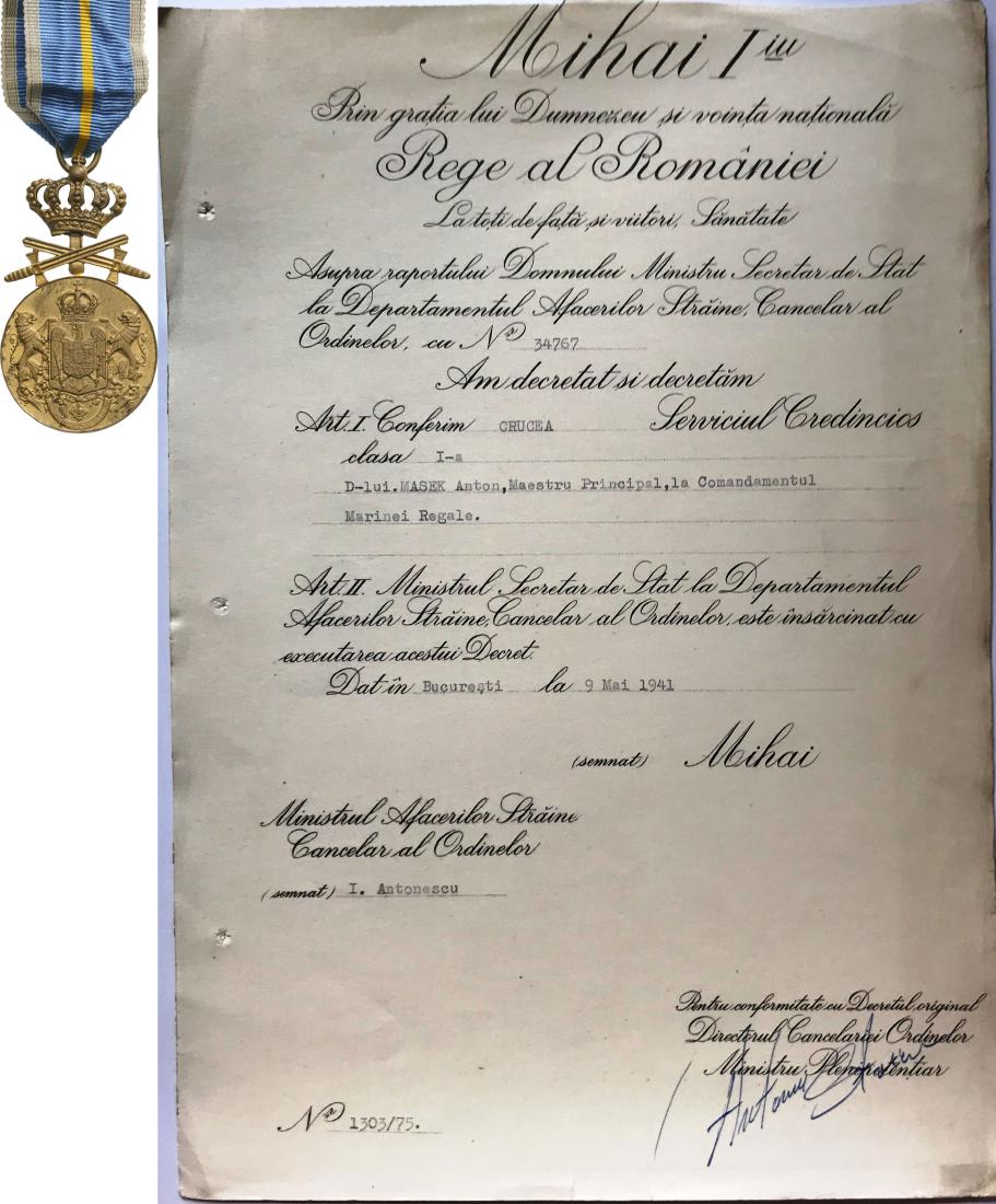 Medal of Faithfull Service, 2nd Type, Civil, 1st Class, (1 of 1)