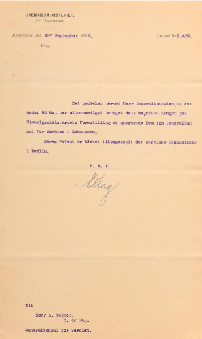 Letter from the Danish Minister of Foreign Affairs (1 of 1)