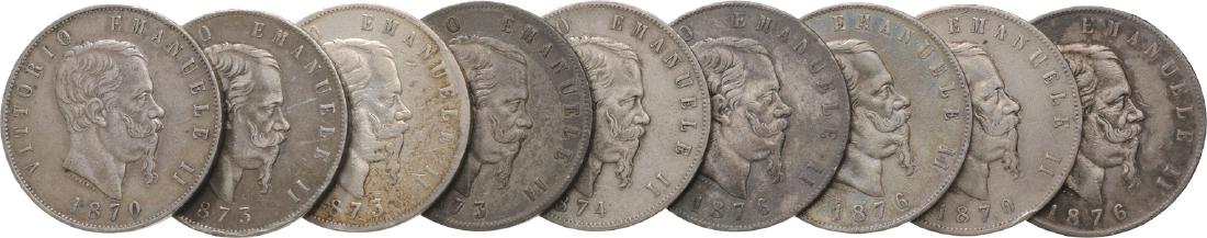 Lot of 9 Silver coins (1 of 1)