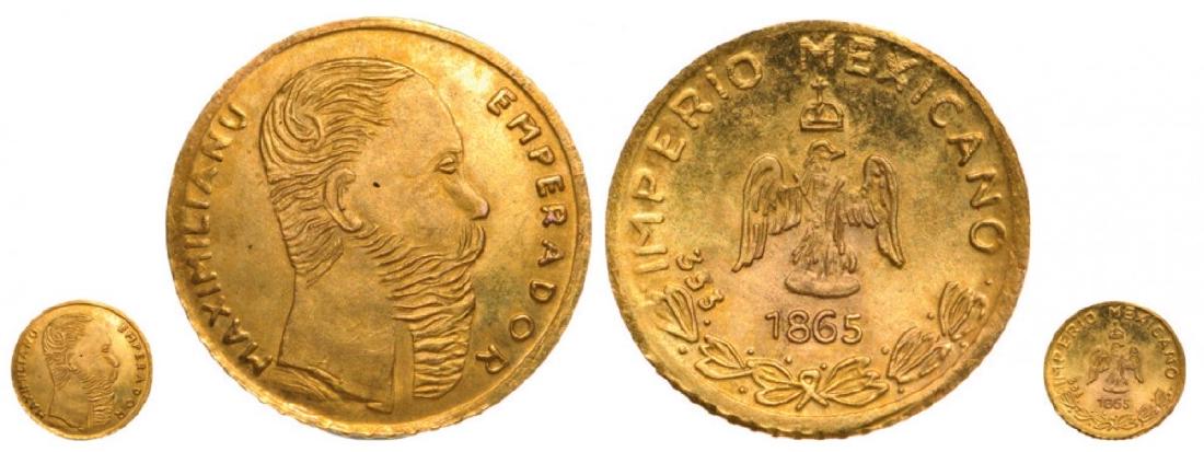 Maimilian I (1864-1867), Token 1865, Restrike. Gold: F+