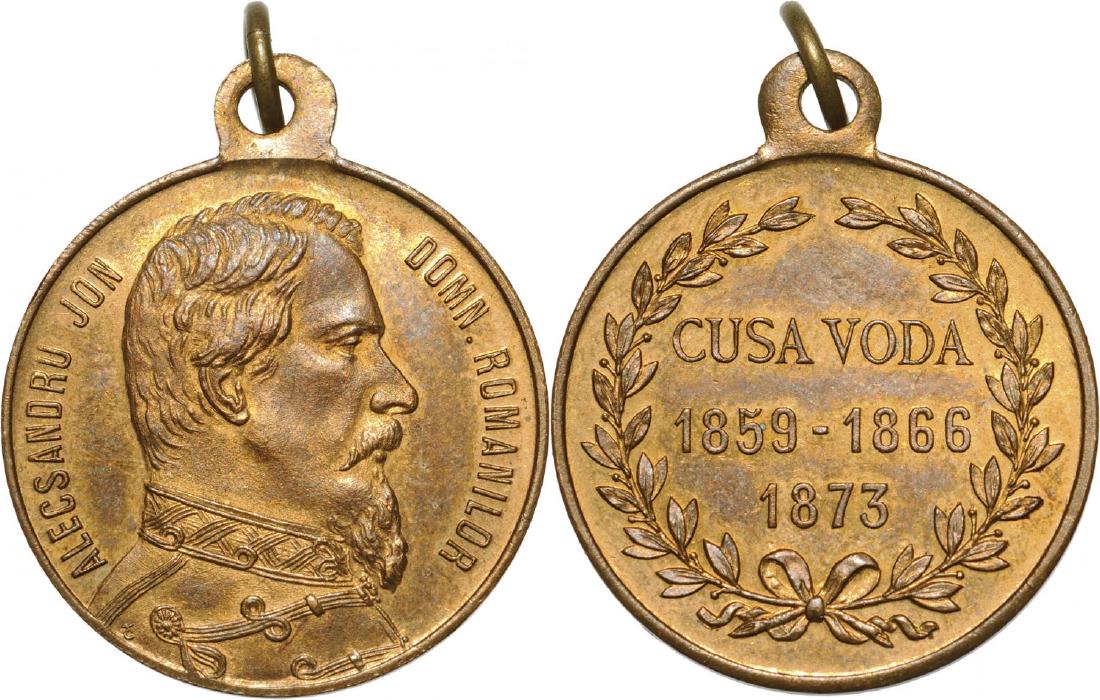 Alexandru Ioan Cuza - Commemorative Medal, 1873 (1 of 1)