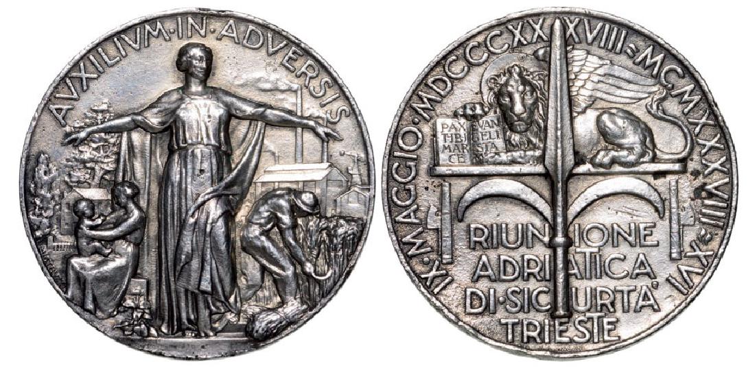 Cast Medal 1938, Pagani, silvered Iron (57 mm, 75.22 g) (1 of 1)