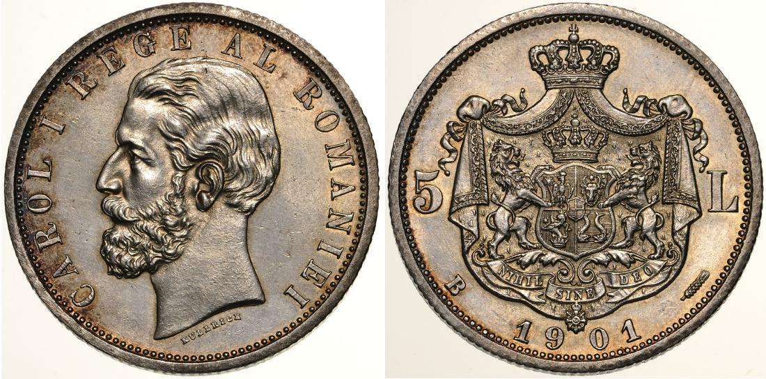 Carol I, 5 Lei 1901, Bucharest (1 of 1)