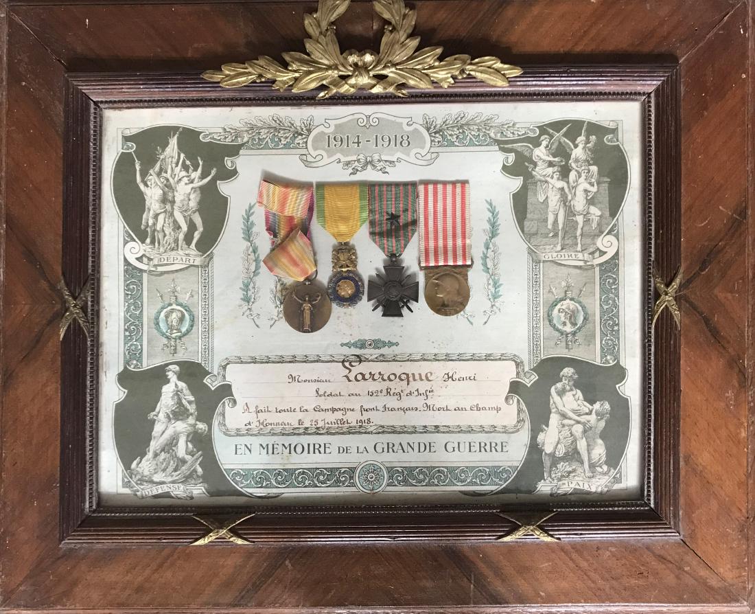 Framed Veteran Group of 4 Decorations (1 of 1)