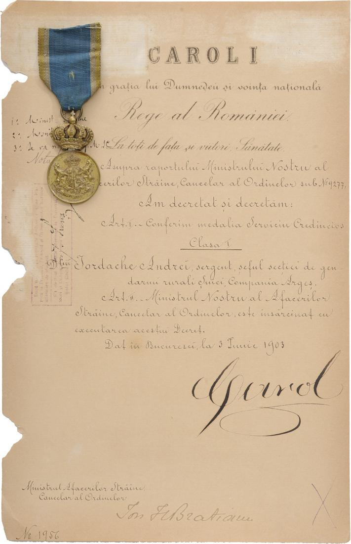 Medal of Faithfull Service, 1st Type, Civil, 1st Class, (1 of 3)
