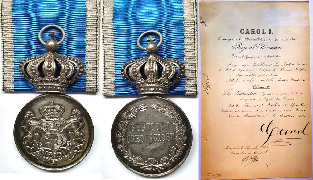 Medal of Faithfull Service, 1st Type, Civil, 2nd Class, (1 of 1)