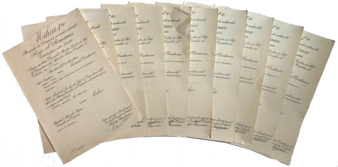 LOT OF 10 AWARDING DOCUMENTS (1 of 1)