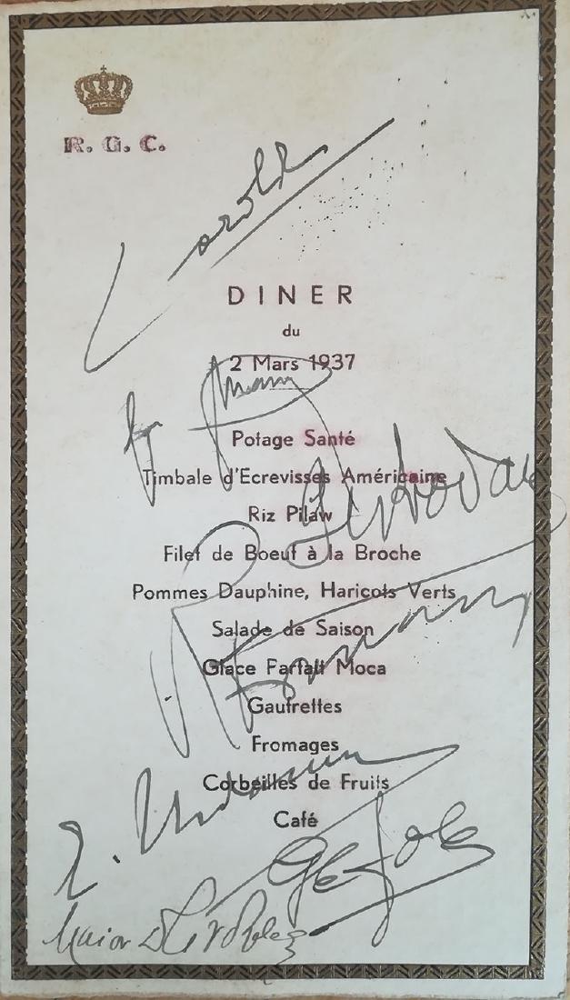 King Carol II Diner Menu (1 of 1)