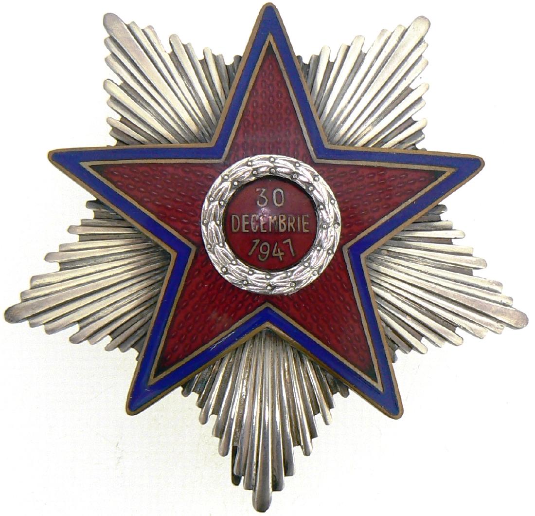 RPR - ORDER OF THE STAR OF ROMANIA, instituted in 1948 (1 of 1)