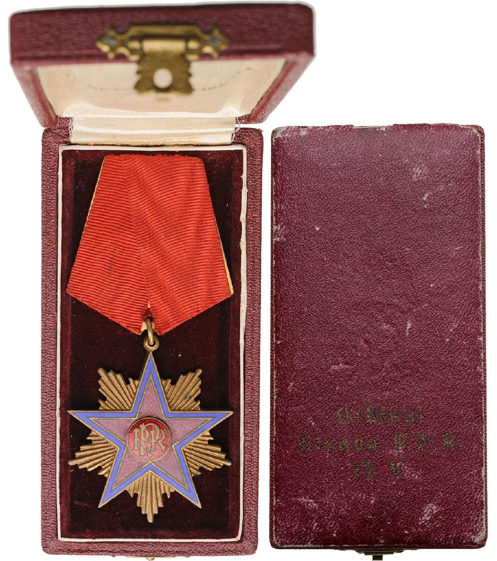 RPR - ORDER OF THE STAR OF ROMANIA, instituted in 1948 (1 of 2)