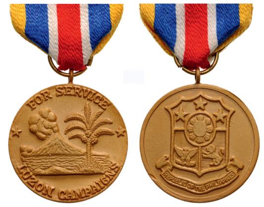 LUZON CAMPAIGNS MEDAL, INSTITUTED IN 1948 (1 of 1)