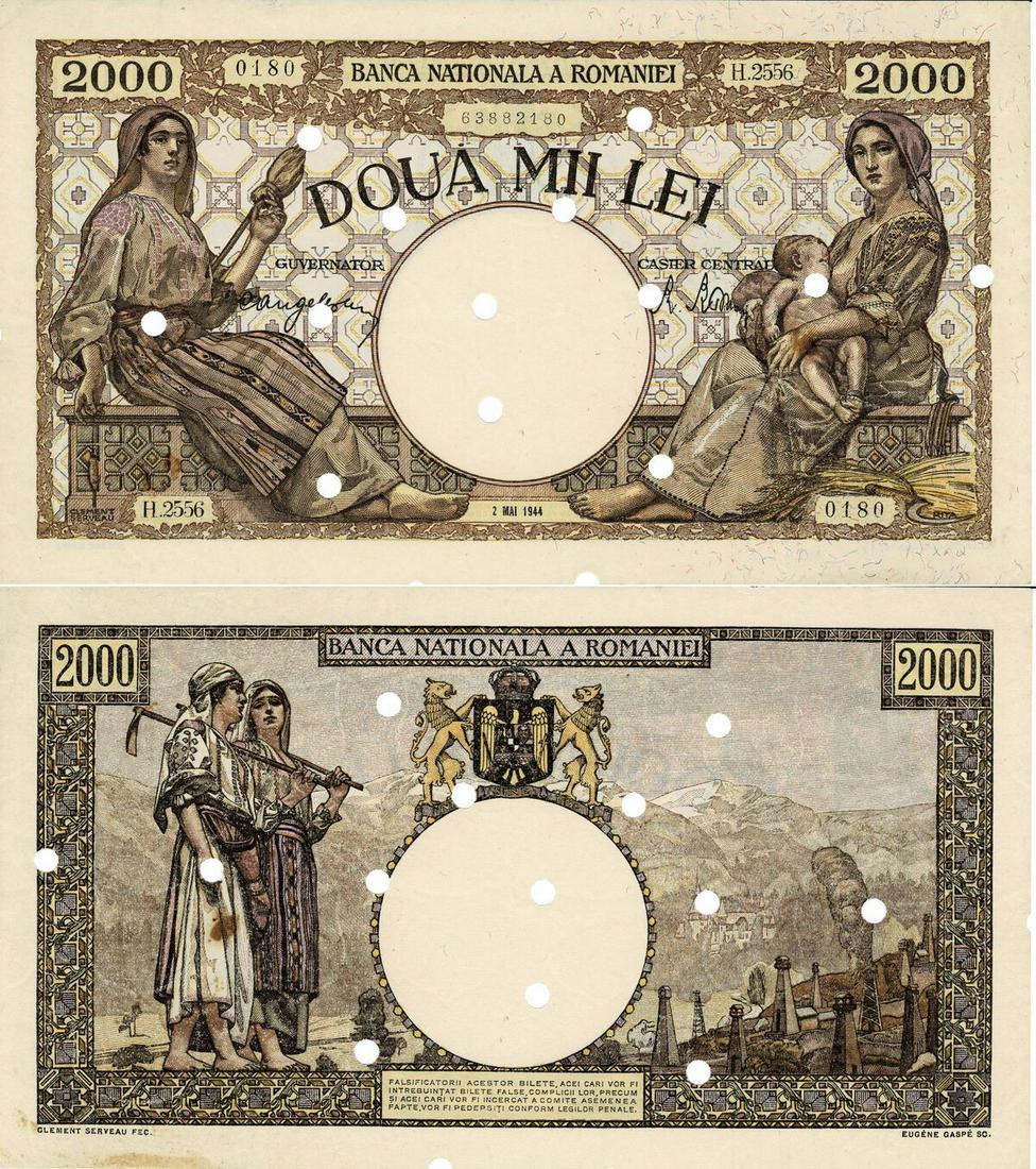 2000 Lei (18.11.1941 - 10.10.1944) (1 of 1)