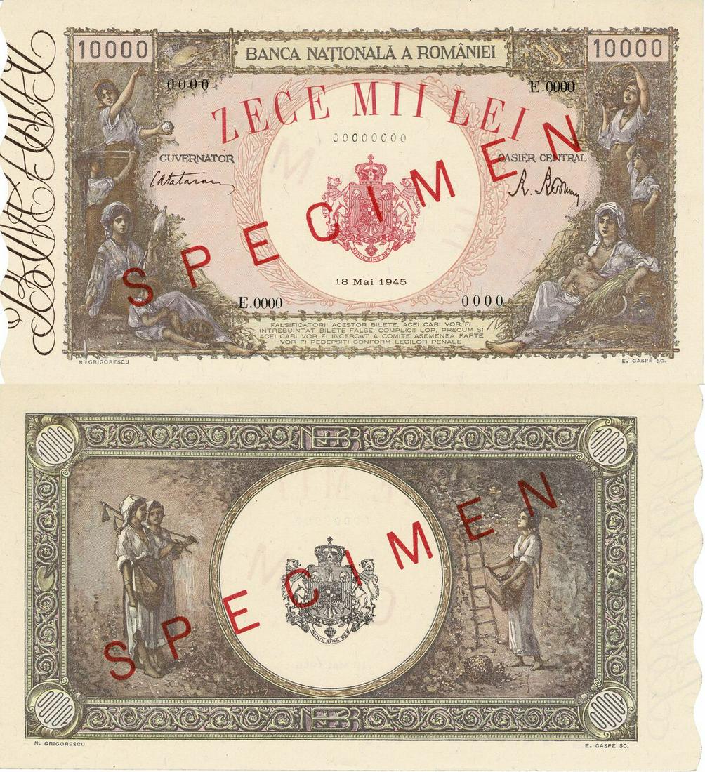 10000 Lei (18.5.1945 - 20.12.1945 - 28.5.1946) (1 of 1)