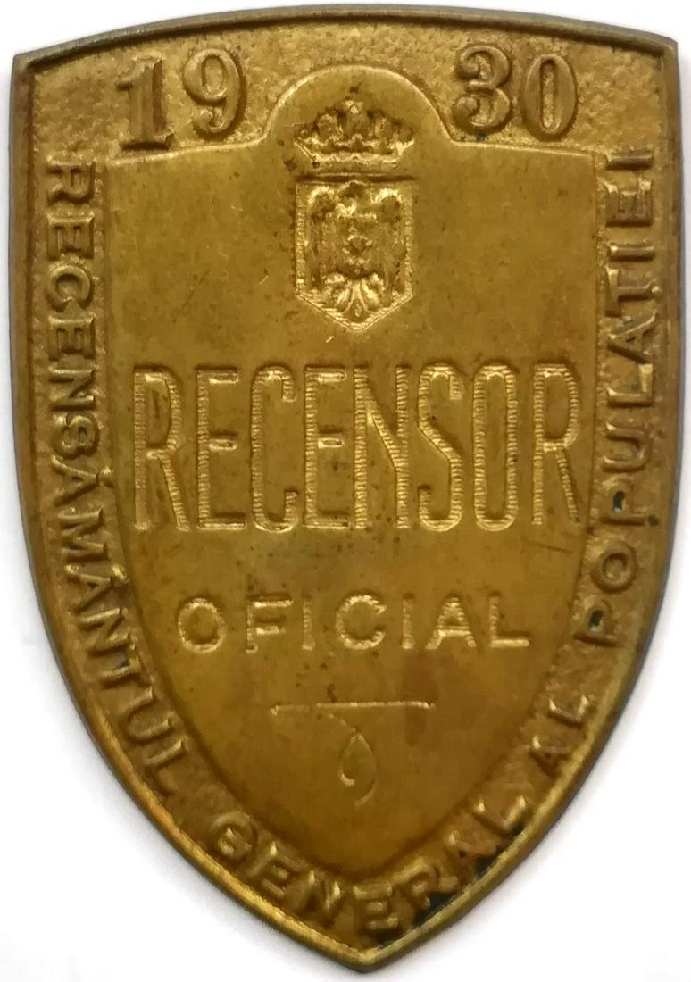 Census Representative Badge, 1930 (1 of 1)