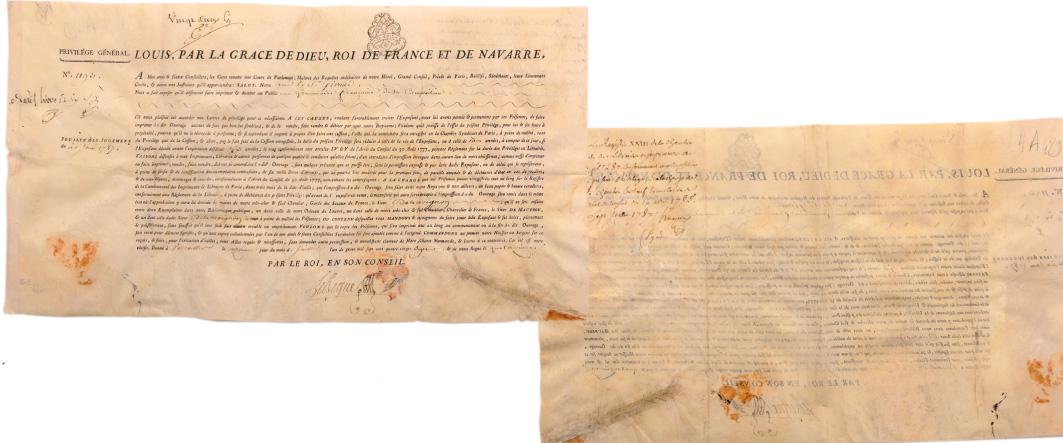 Louis  XVI King of France Royal Warrant for the (1 of 1)