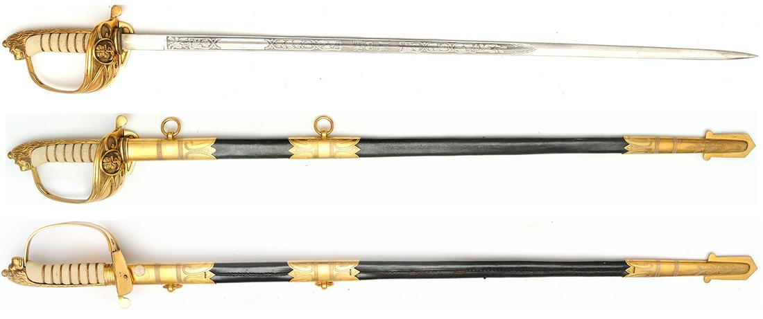 British Royal Navy Dress Sword, WW2 (1 of 1)