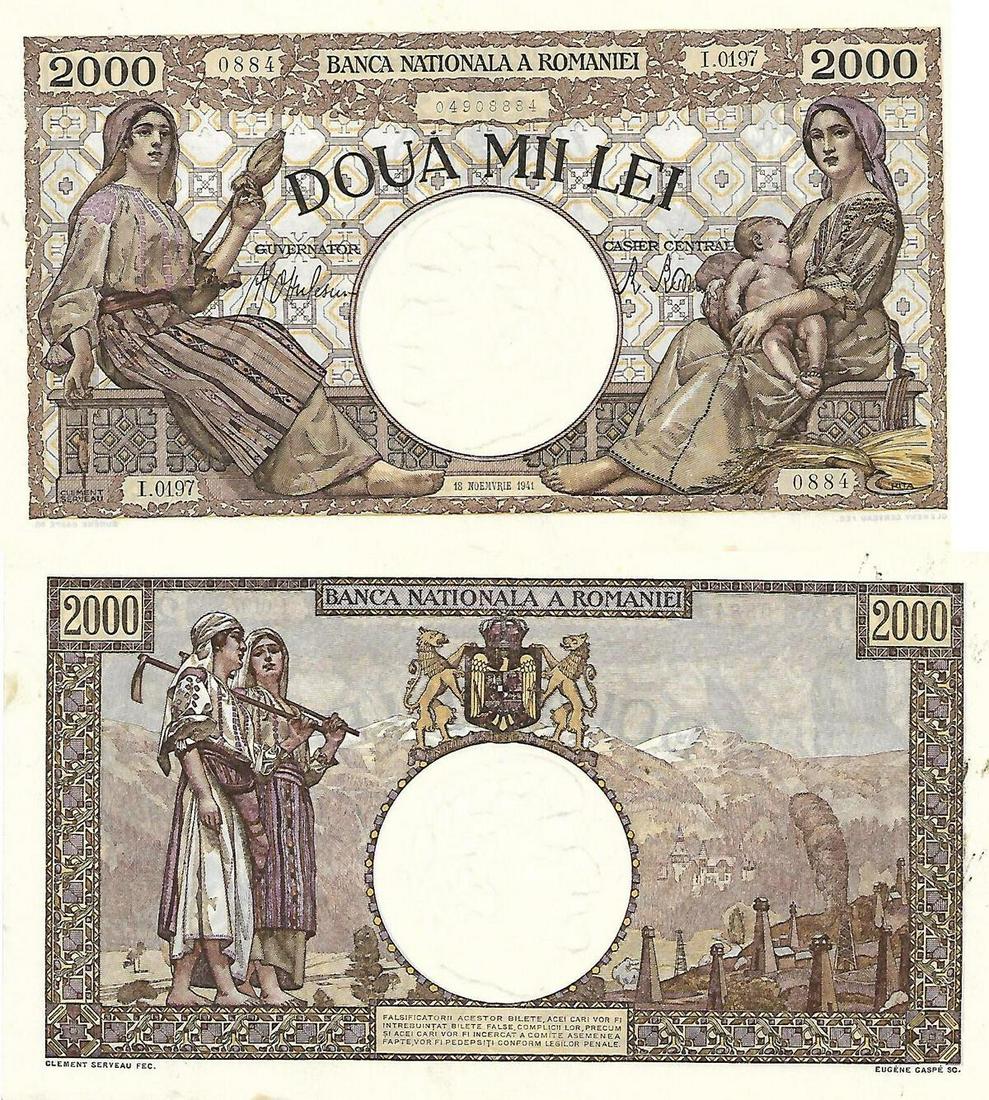 2000 Lei (18.11.1941 - 10.10.1944), dated 18st of (1 of 1)