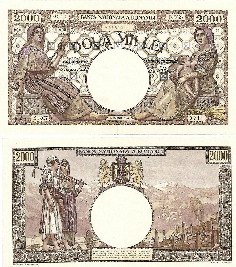 2000 Lei (18.11.1941 - 10.10.1944), dated 10th of (1 of 1)