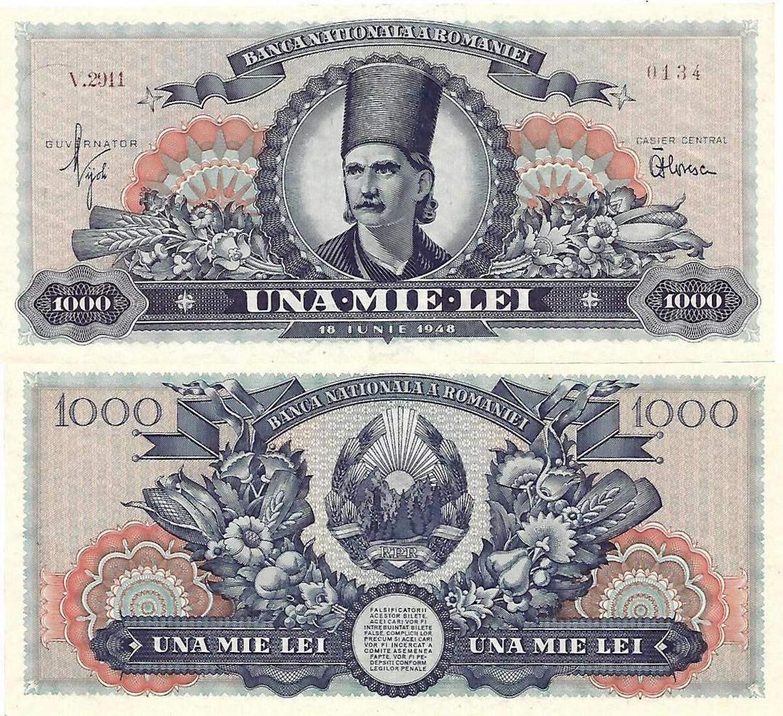 1000 Lei (18.6.1948) dated 18th of June 1948 (1 of 1)