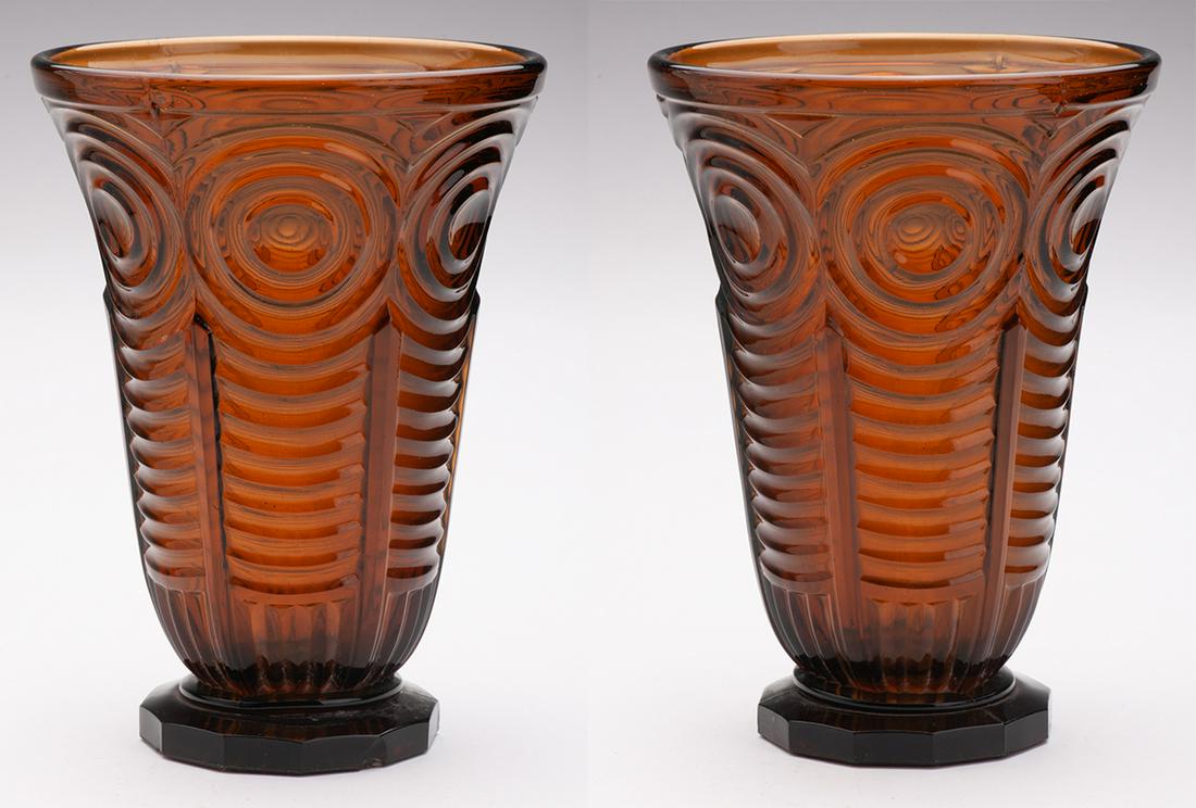 Pressed glass vase (1 of 1)