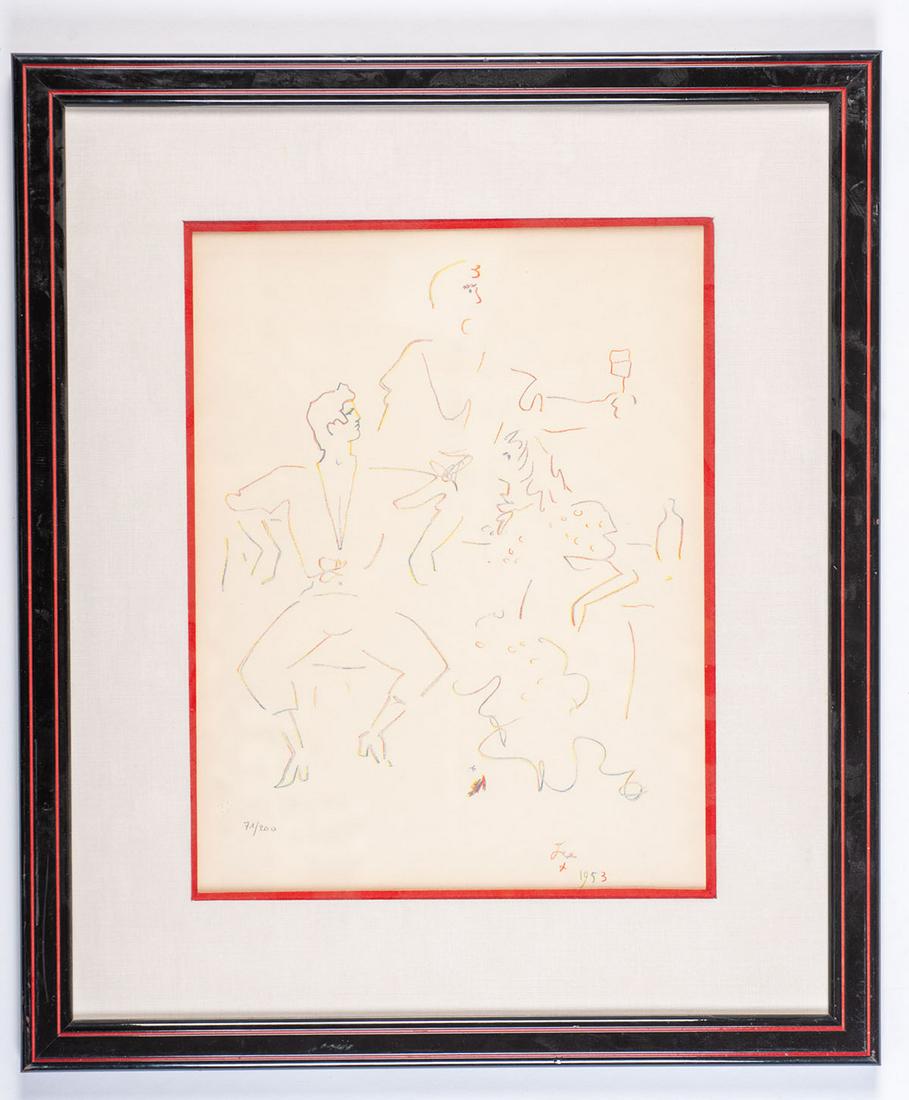 Lithograph colors about drinkers (1 of 1)