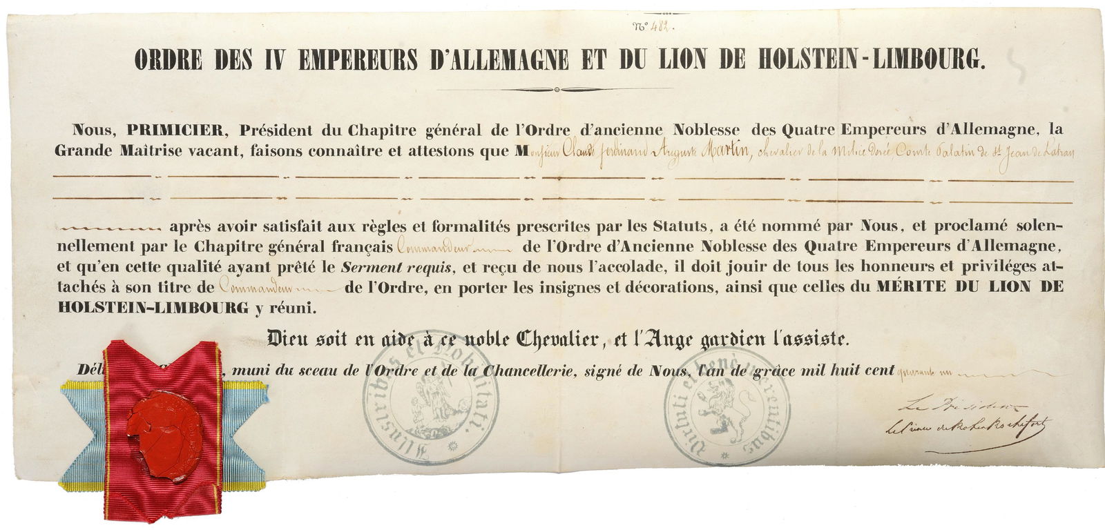 ORDER OF THE 4 EMPERORS AND THE LION OF (1 of 1)