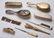Set consisting of seven silver and other hairdressing - 2