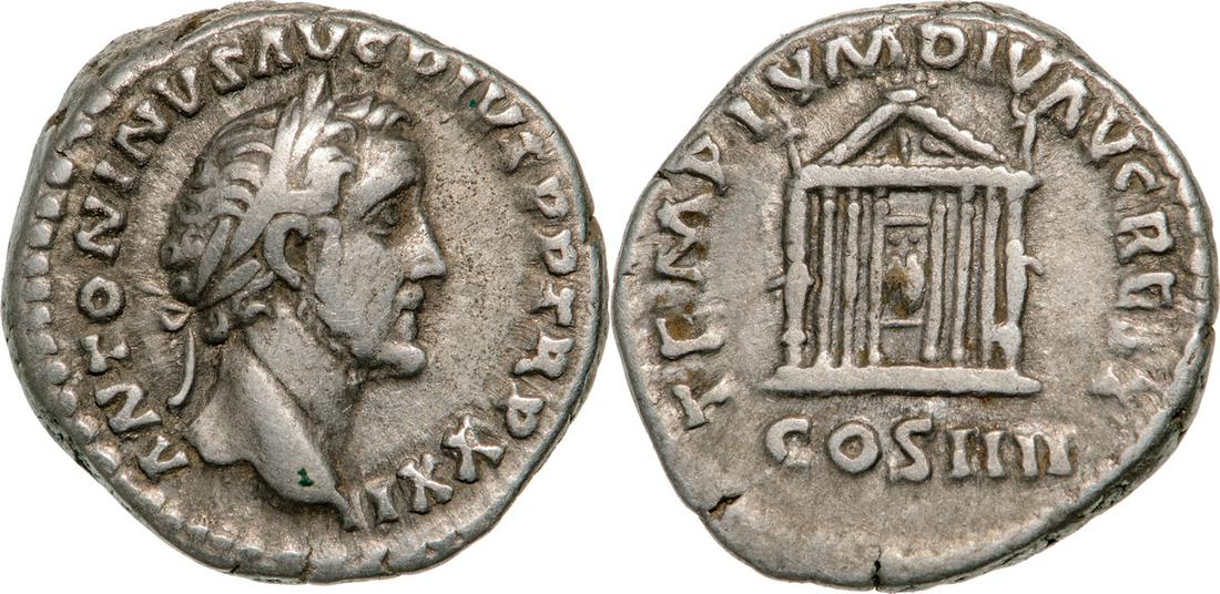 Antoninus Pius (138-161 AD), AR Denarius (3.3g) struck (1 of 1)