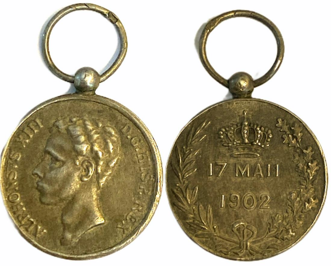 King Alfonso XIII Proclamation Medal Miniature (1 of 1)