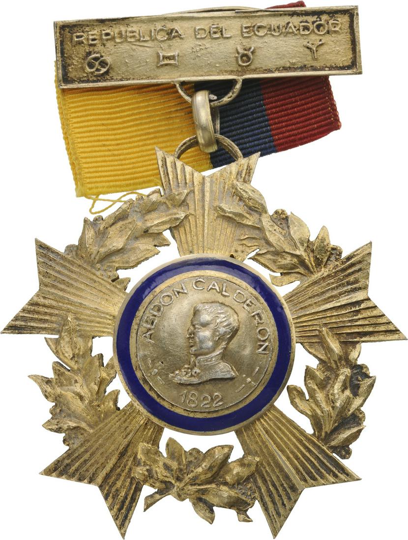 ORDER OF ABDON CALDERON ECUADOR, instituted in 1940. (1 of 1)