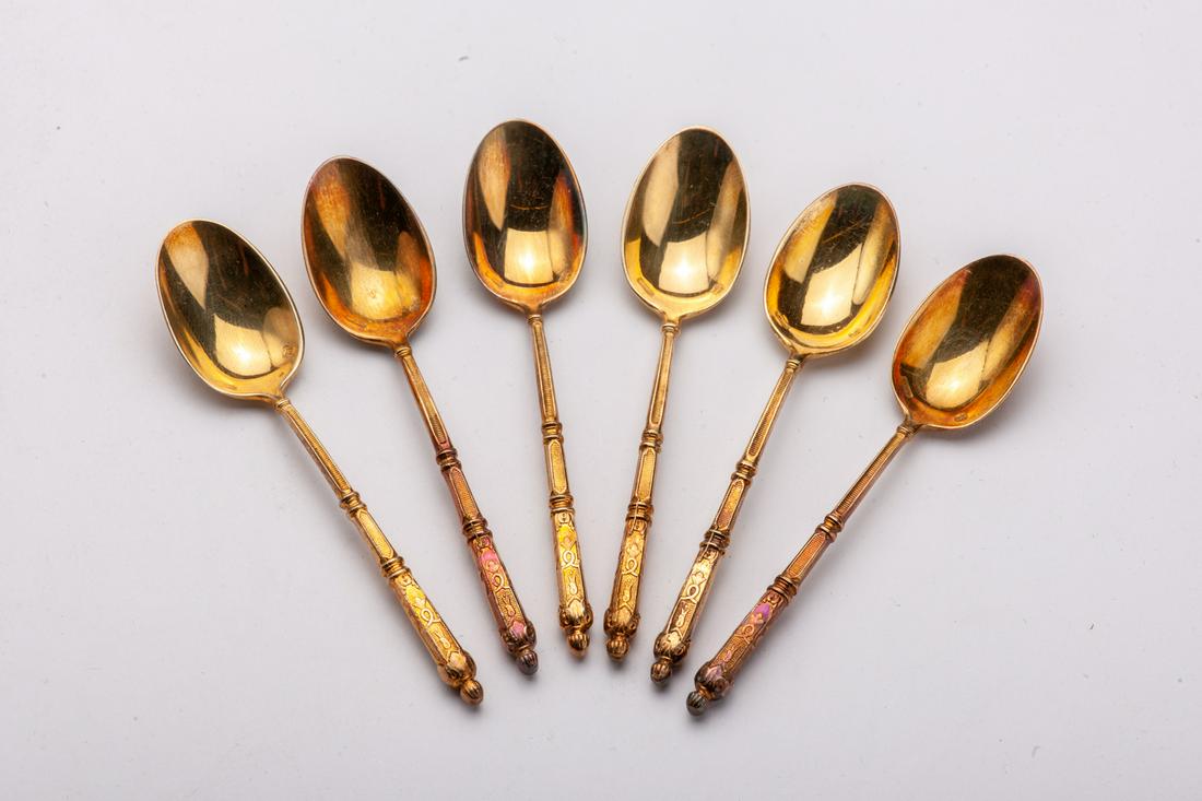 Set consisting of 6 mocha spoons (1 of 1)