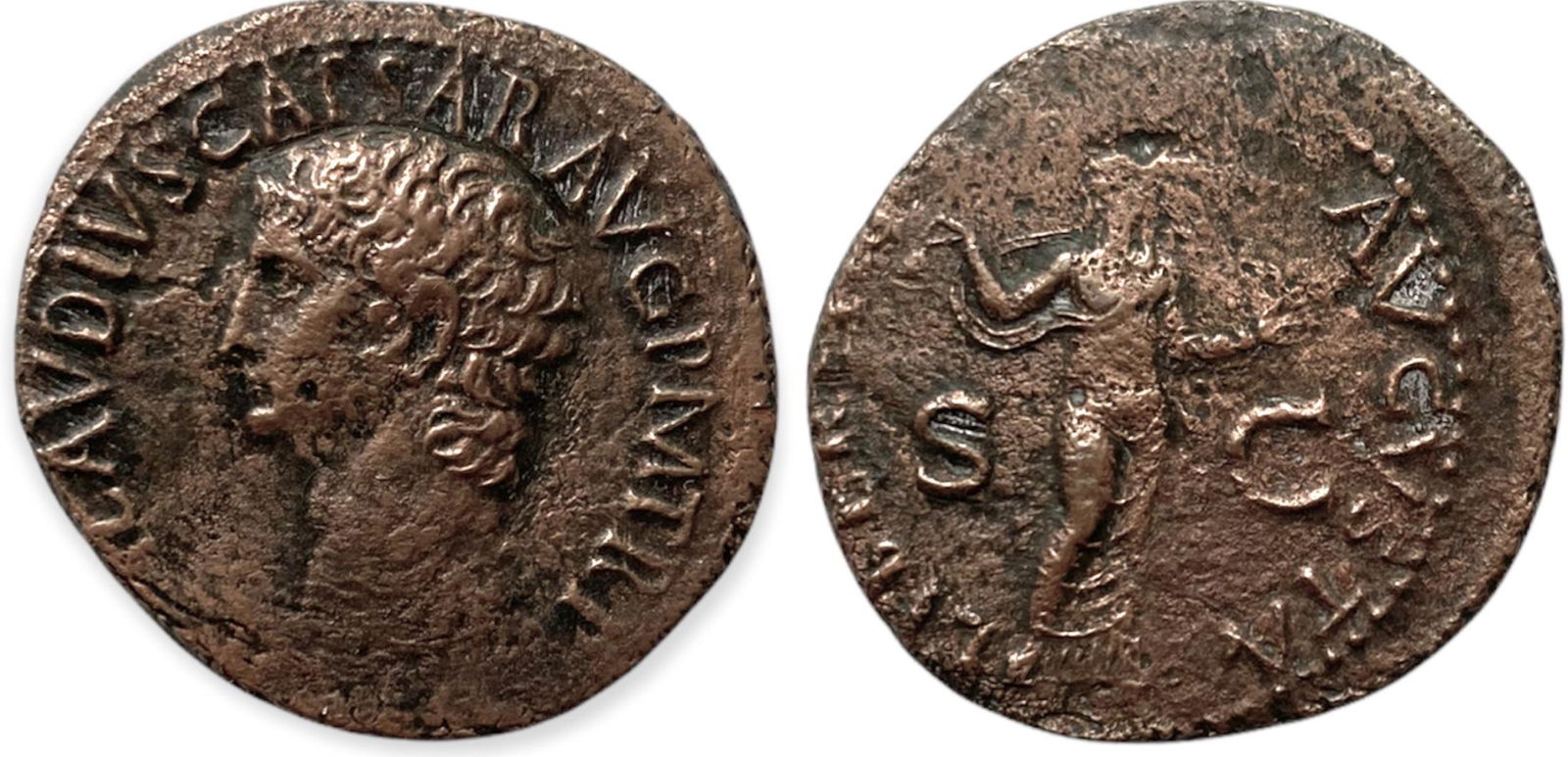 Claudius (41-54), AE 27 mm, (10.69 g), Rome 50-54 AD. (1 of 1)
