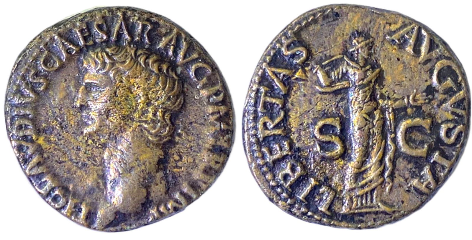 Claudius (41-54), AE 27 mm, (10.69 g), Rome 50-54 AD. (1 of 1)