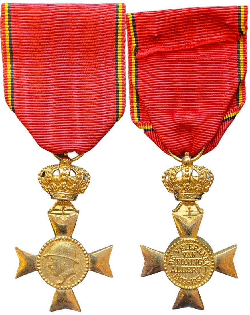 Cross of the Veterans of King Albert I (1909-1934) (1 of 1)