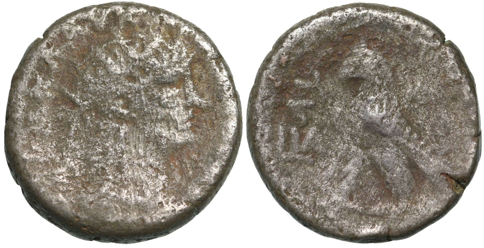Nero (AD 54-68). BI Tetradrachm (23 mm, 9.10 g). Dated RY 11 (AD 64/65). (1 of 1)
