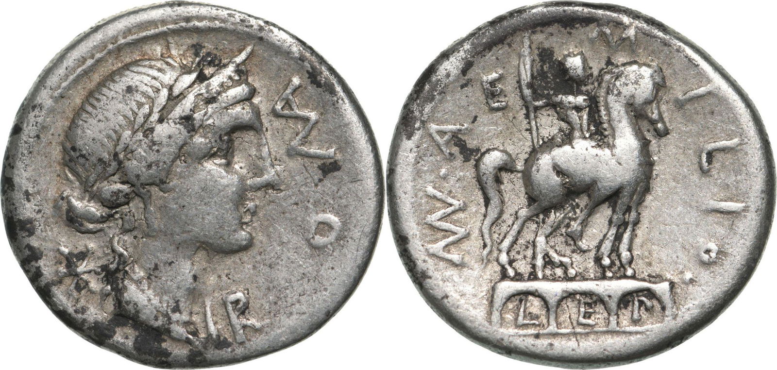 Man. Aemilius Lepidus. Denar, Silver (3.75 g) Rome, 114-113 BC (1 of 1)