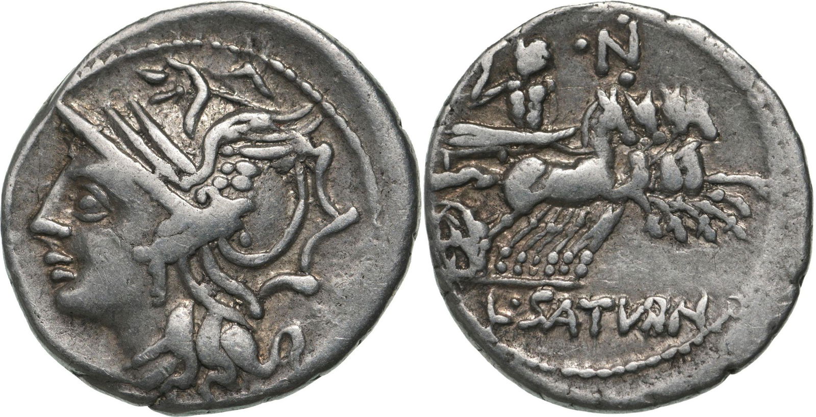 L. Appuleius Saturninus. Denar, Silver (3.84 g) Rome,  circa 104 (1 of 1)