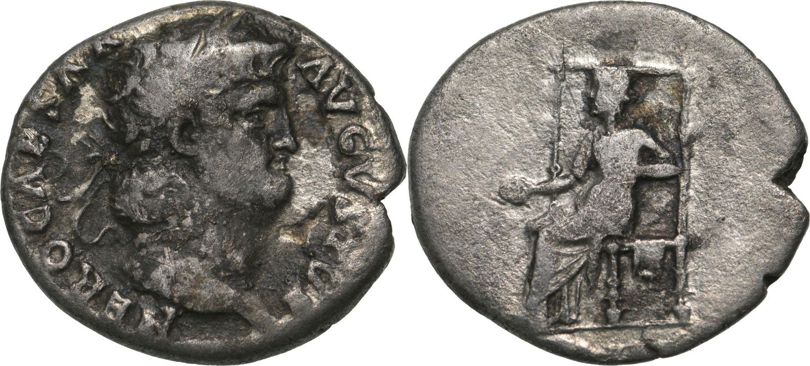 NERO (54-68) Denar, Silver (2.90 g)  Rome (1 of 1)