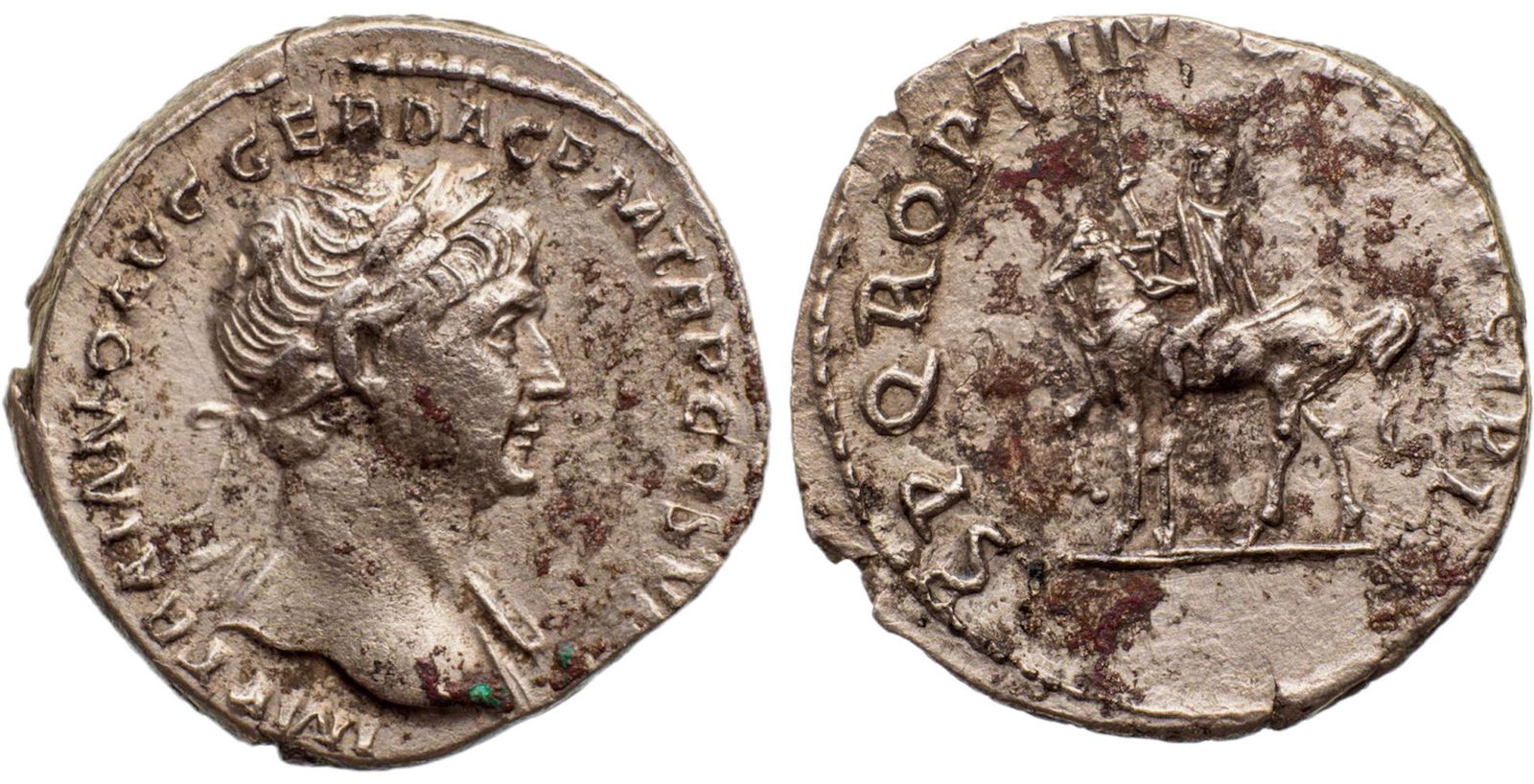 Trajanus (98-117), Denar, Silver (3.13 g) Rome 112-113 AD. (1 of 1)