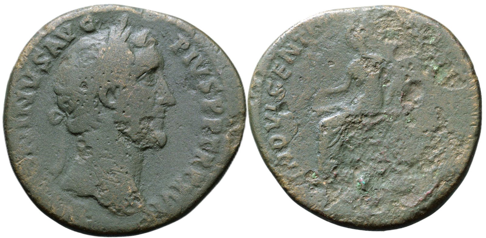 Antoninus Pius (138-161) Sestertius, Bronze (22.5 g.) Rome, 152-153 AD. (1 of 1)
