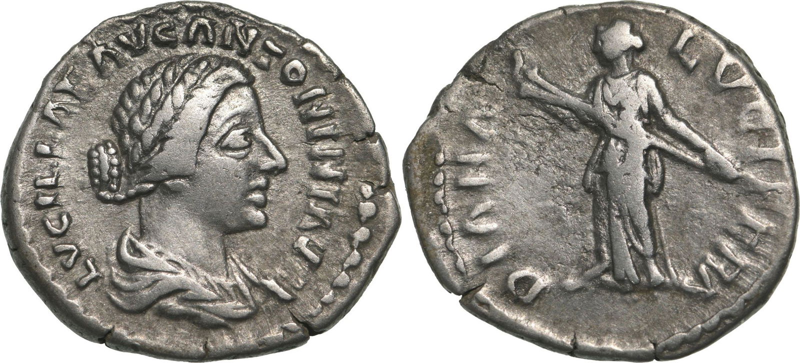 Lucilla (164-169) Denar, Silver (19 mm, 3.02 g.), Rome 161-162 (1 of 1)