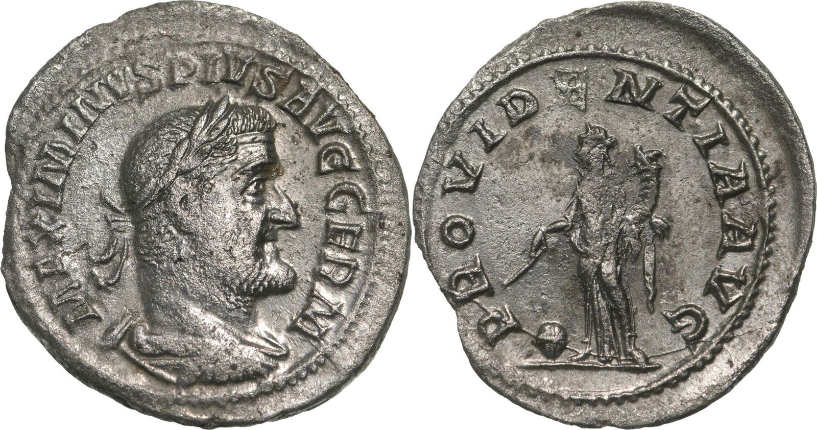 MAXIMINUS THRAX (235-238) Denar, Silver (19 mm, 1.71 g) Rome 235-236 AD. (1 of 1)