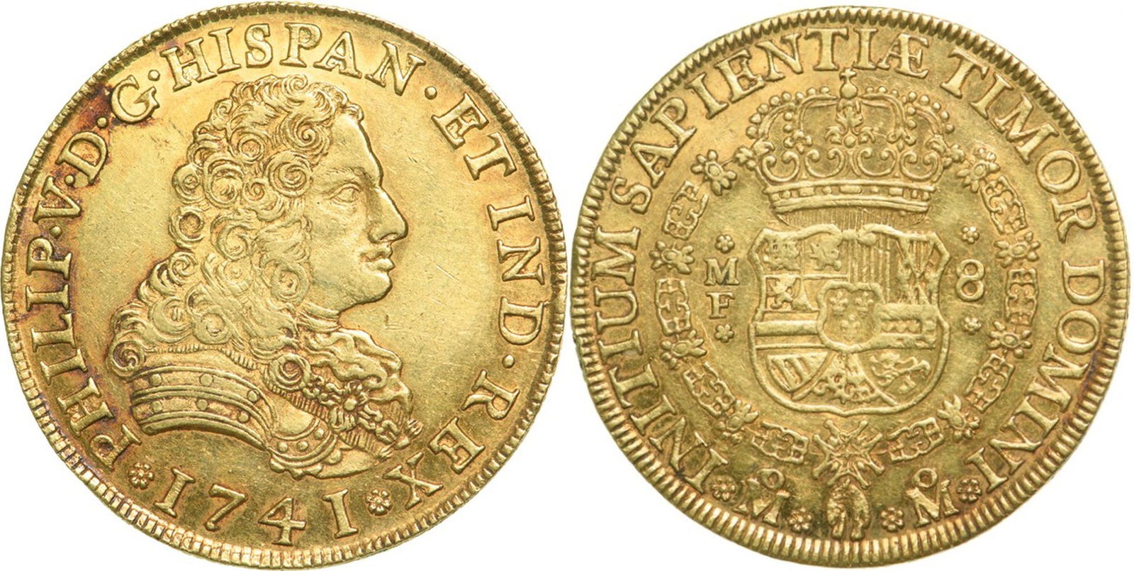 Philip V (1700-1746) 8 Escudos 1741 Mo, Mexico City Mint (1 of 1)