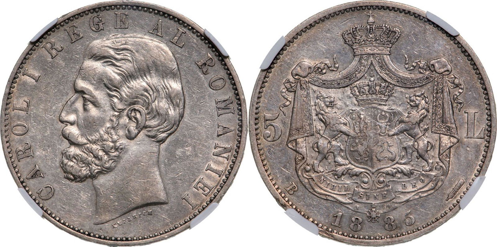 Carol I (1881-1914) 5 Lei 1885, Bucharest mint. (1 of 1)