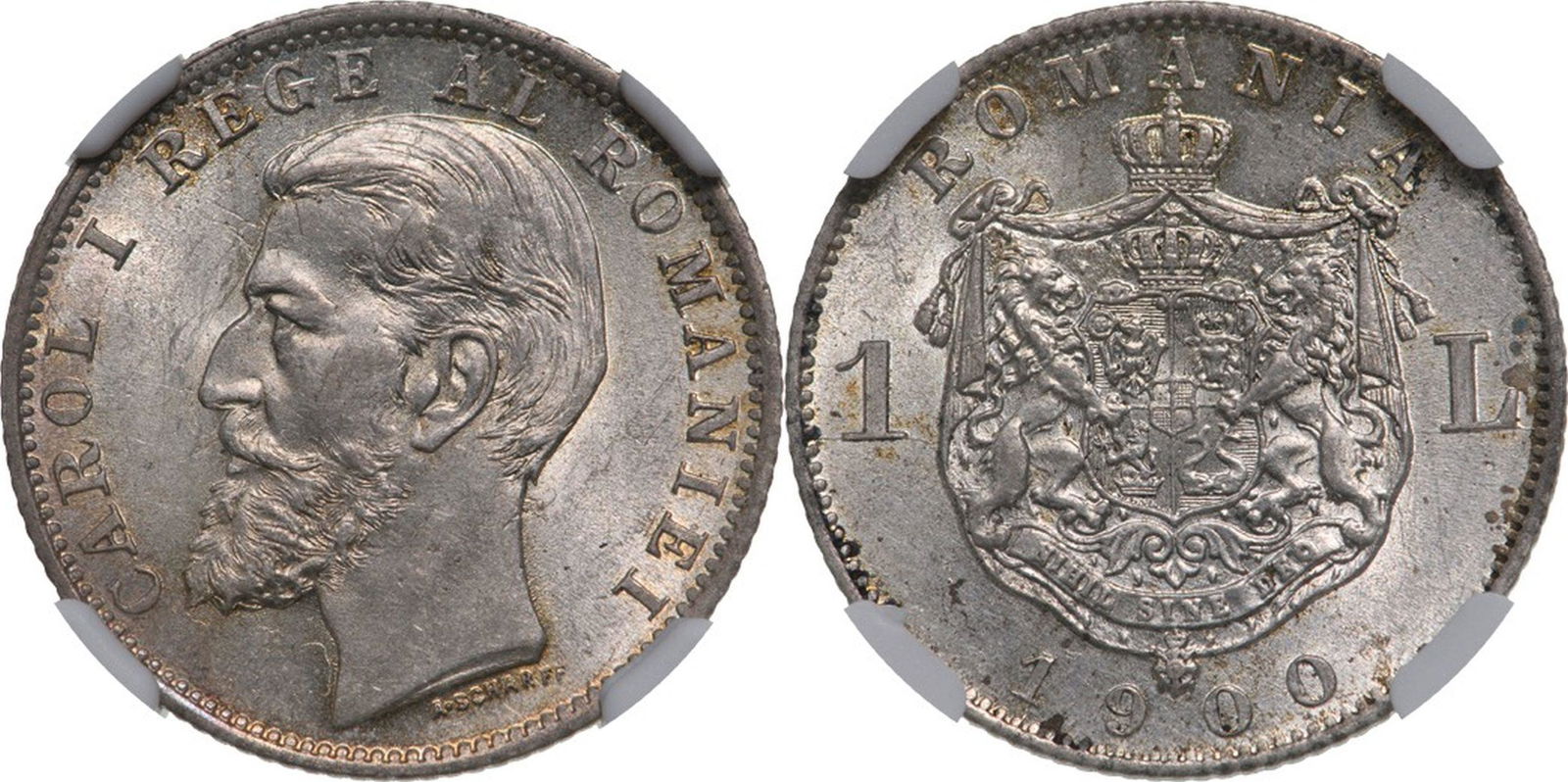 Carol I (1881-1914) 1 Leu 1900, Hamburg mint. (1 of 1)