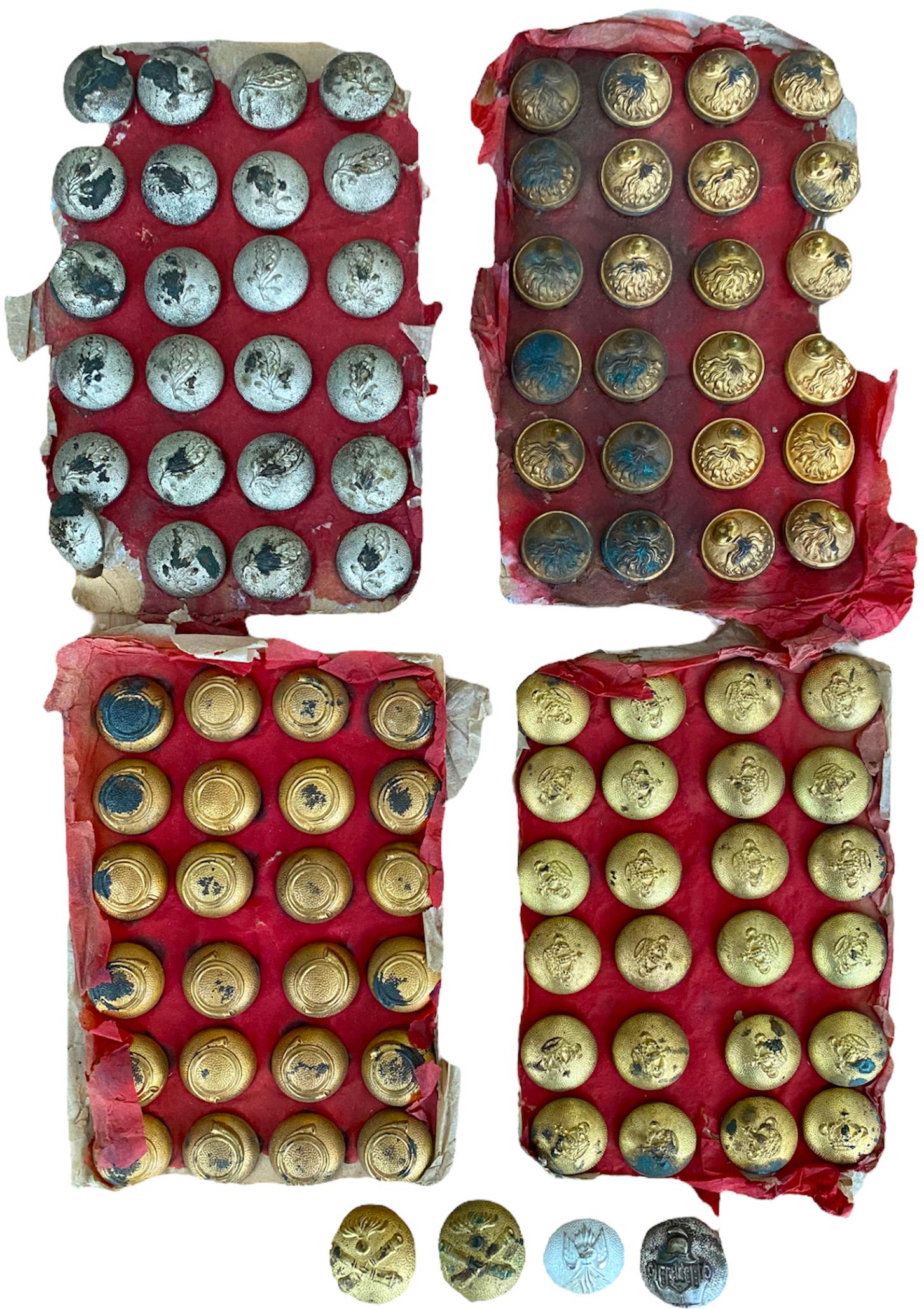 Lot of 100 Military Buttons, md 1873 (1 of 1)