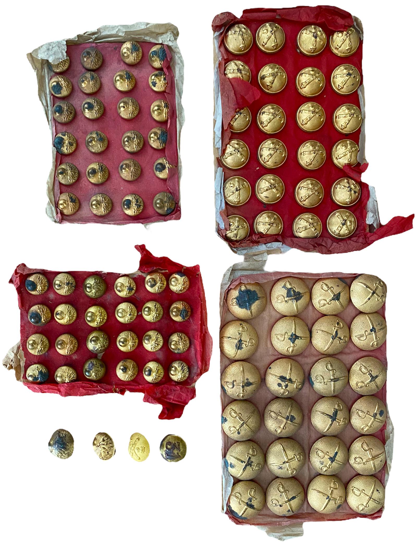 Lot of 100 Military Buttons, md 1873 (1 of 1)