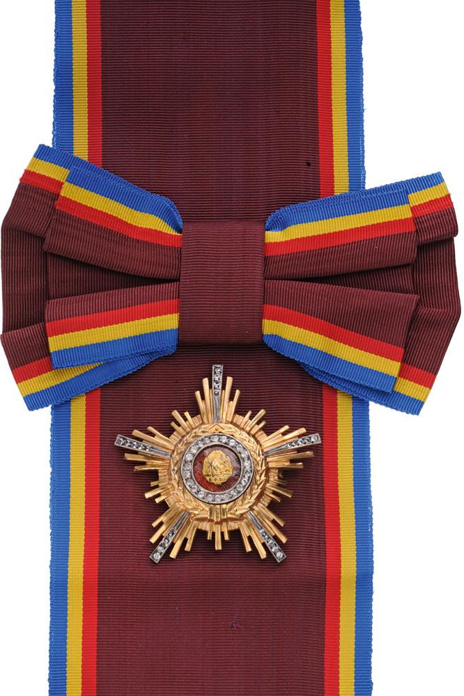 RSR - ORDER OF THE STAR OF ROMANIA in GOLD, instituted in 1948, to a High Ranking Foreign Official (1 of 1)