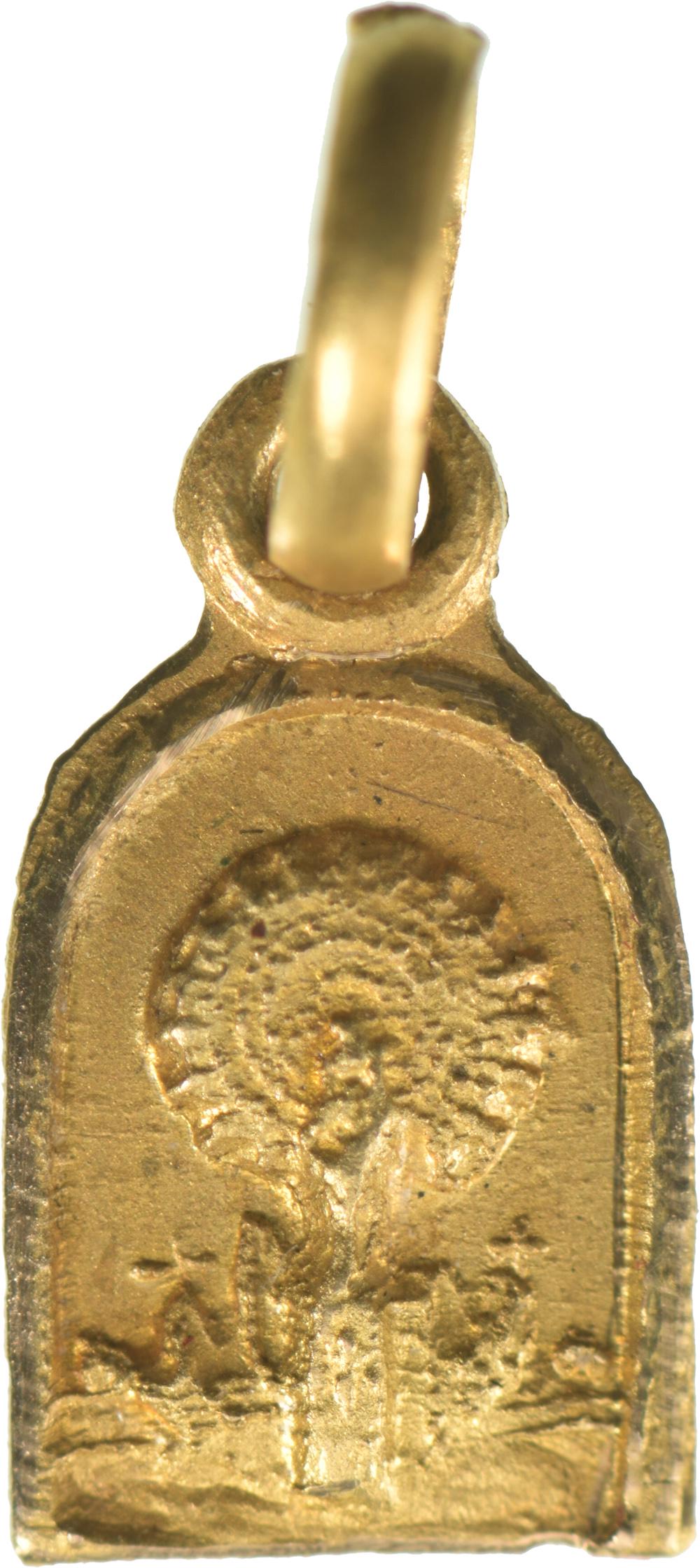 Miniature Religious Gold Pendant (1 of 1)